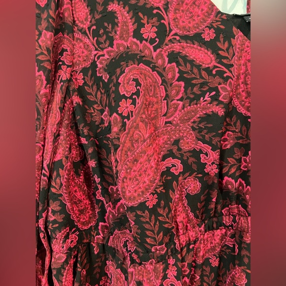 Torrid Paisley Tea Length Open Back A-Line Dress Size 1X (14/16) - Picture 10 of 11